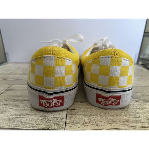 VANS Old Skool Yellow Checkerboard Skateboard Sneakers US Men 4.5 Women 6.0 - Picture 6 of 12